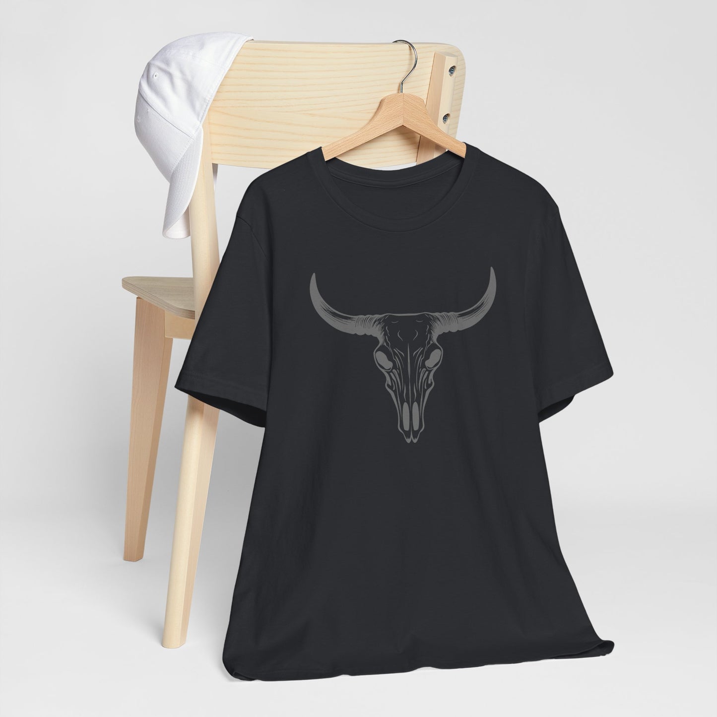 Bull Skull T-Shirt – Vintage Western Cowboy Tee | Country Rodeo Shirt for Men & Women