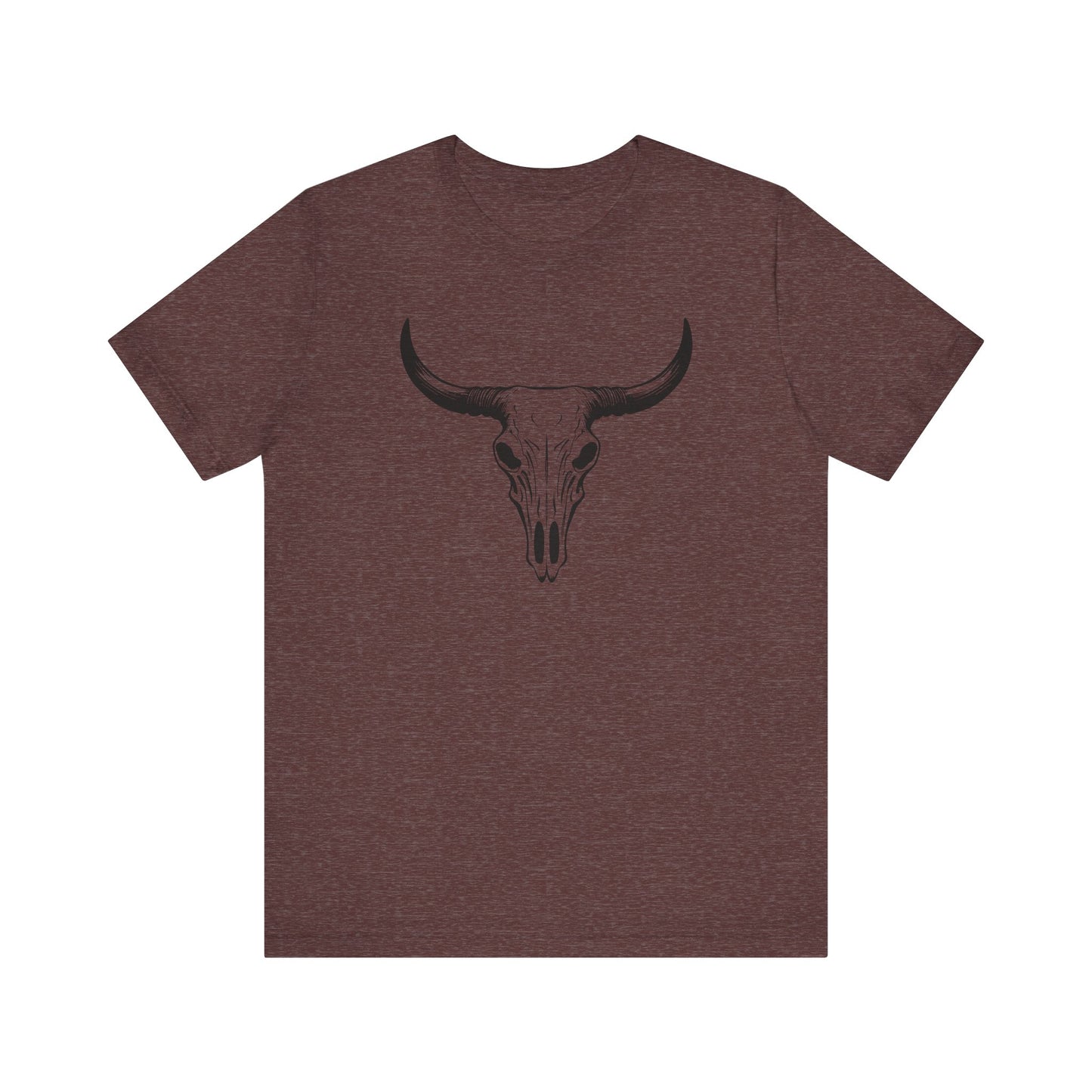 Bull Skull T-Shirt – Vintage Western Cowboy Tee | Country Rodeo Shirt for Men & Women
