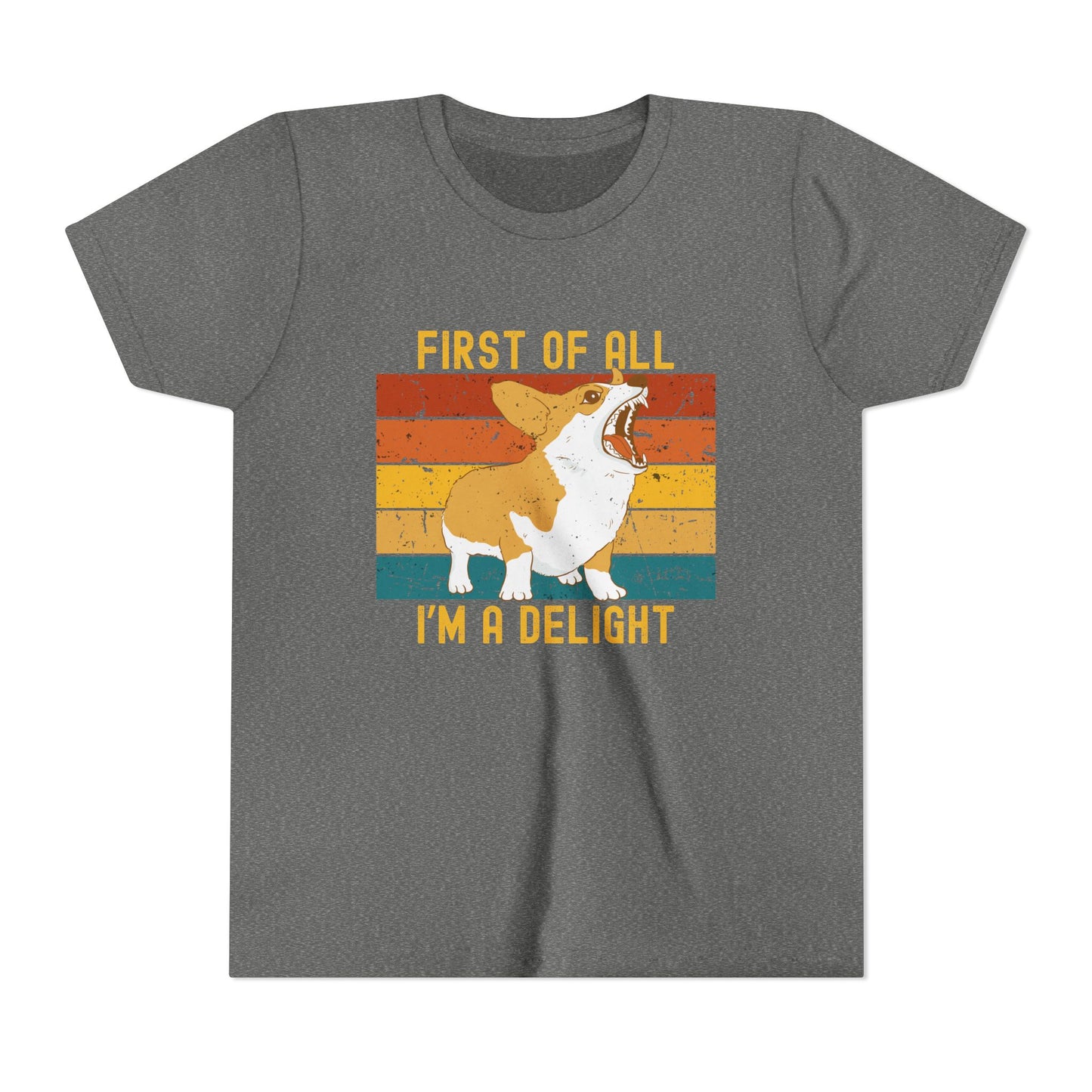 Kids Tee - Delightful Youth Short Sleeve T-Shirt
