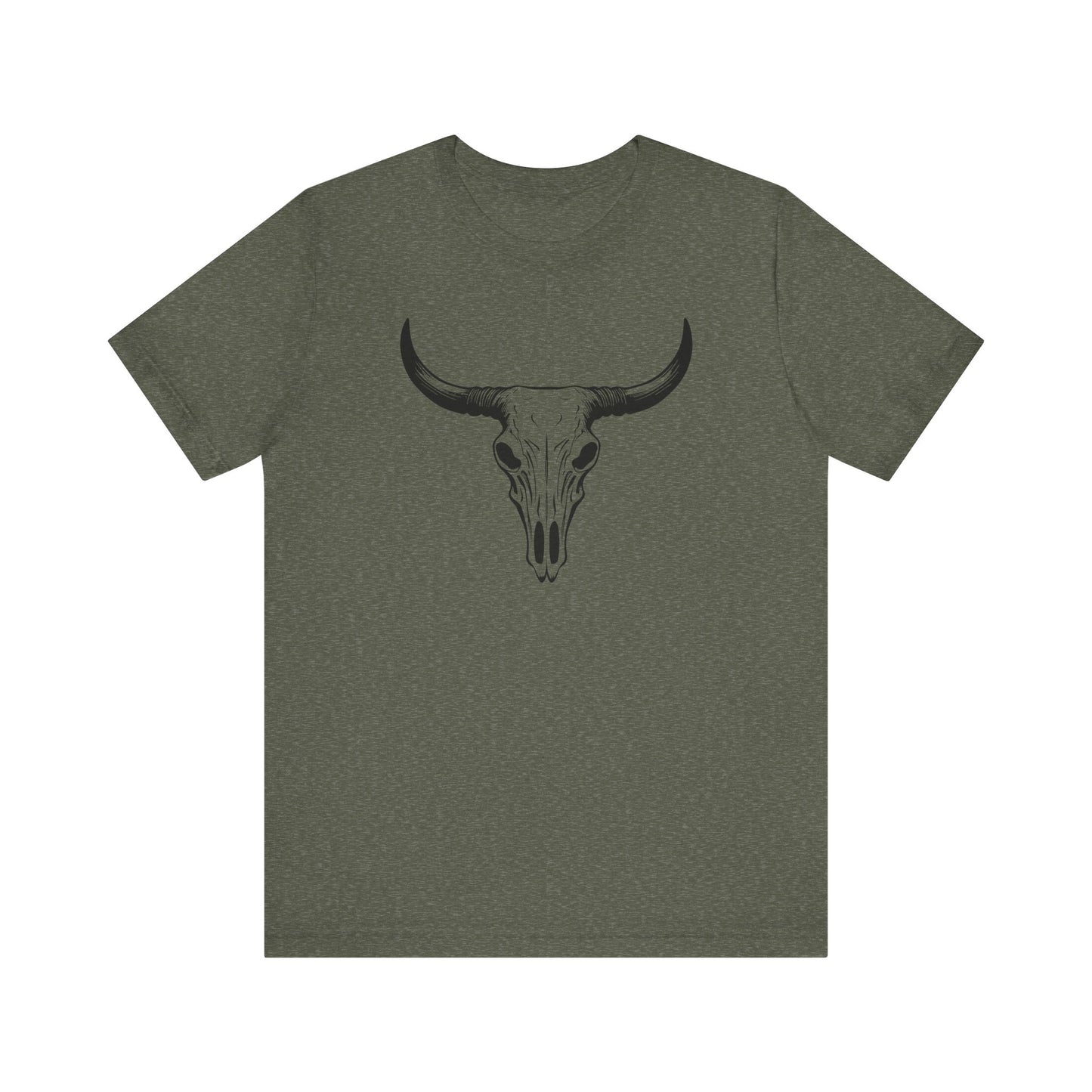 Bull Skull T-Shirt – Vintage Western Cowboy Tee | Country Rodeo Shirt for Men & Women