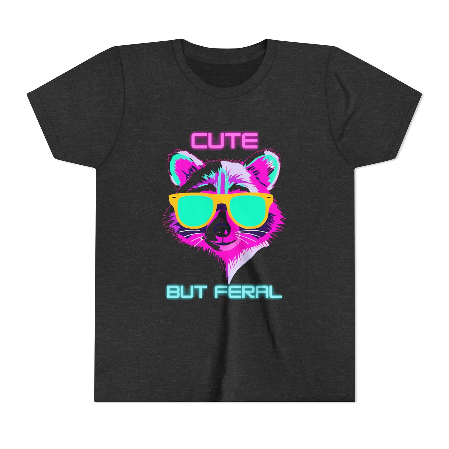 Kids Tee - Cute But Feral Youth Short Sleeve T-Shirt