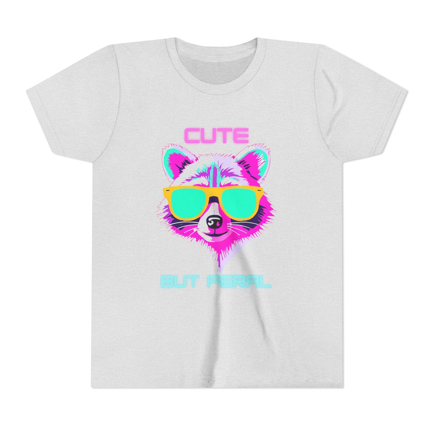 Kids Tee - Cute But Feral Youth Short Sleeve T-Shirt