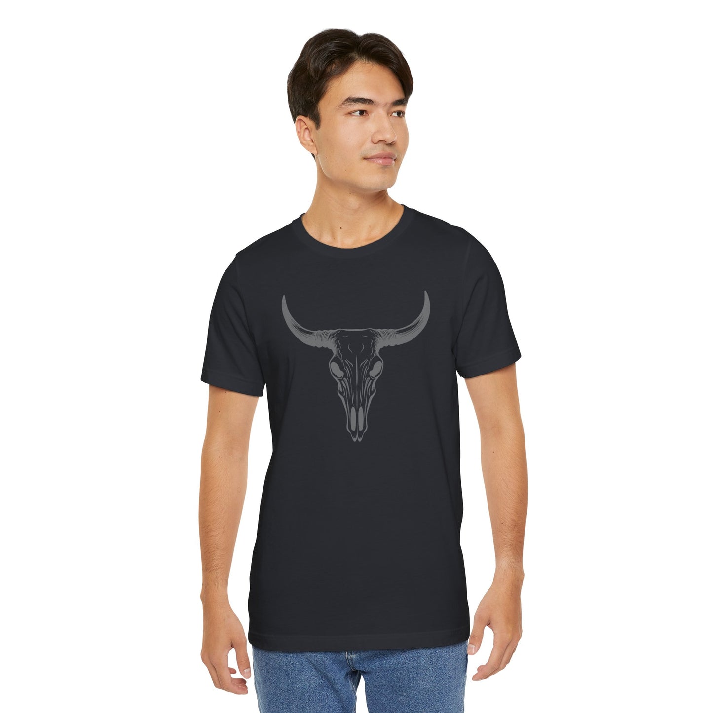 Bull Skull T-Shirt – Vintage Western Cowboy Tee | Country Rodeo Shirt for Men & Women