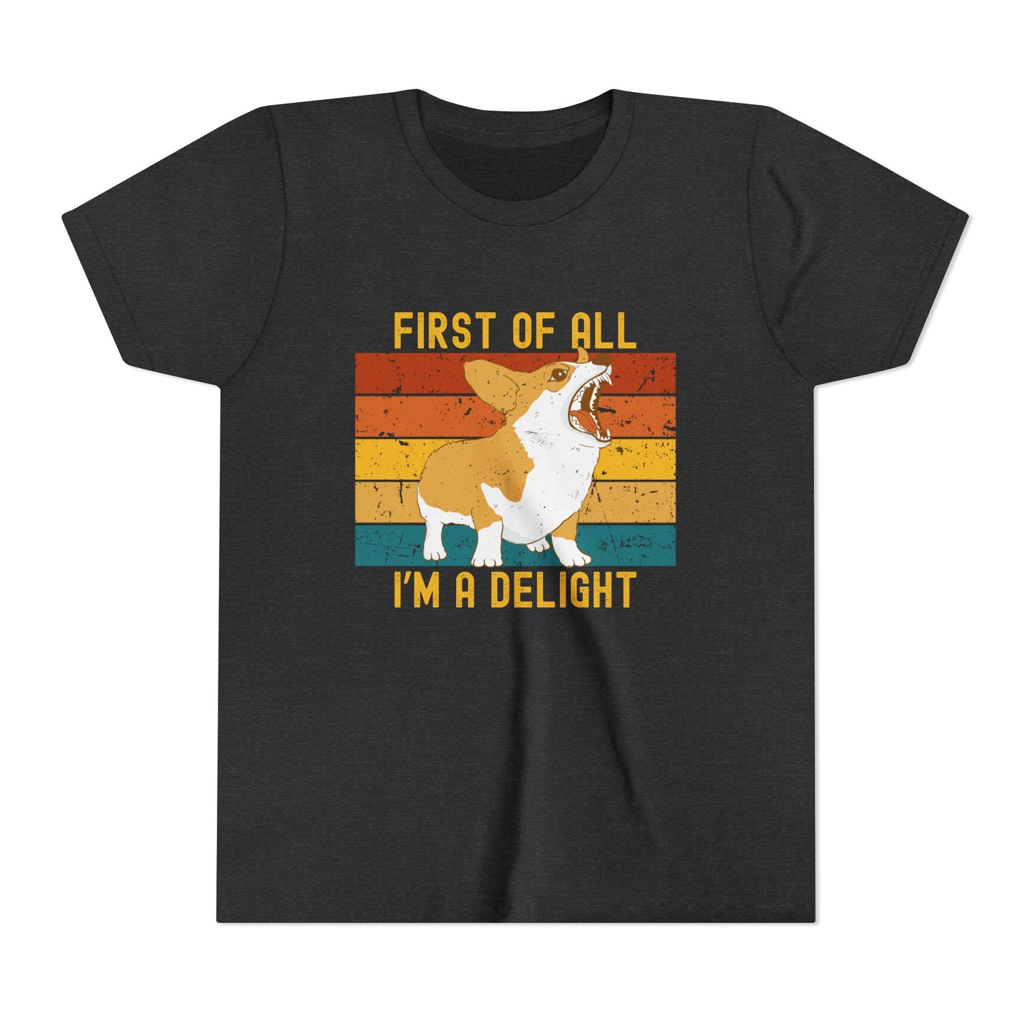 Kids Tee - Delightful Youth Short Sleeve T-Shirt
