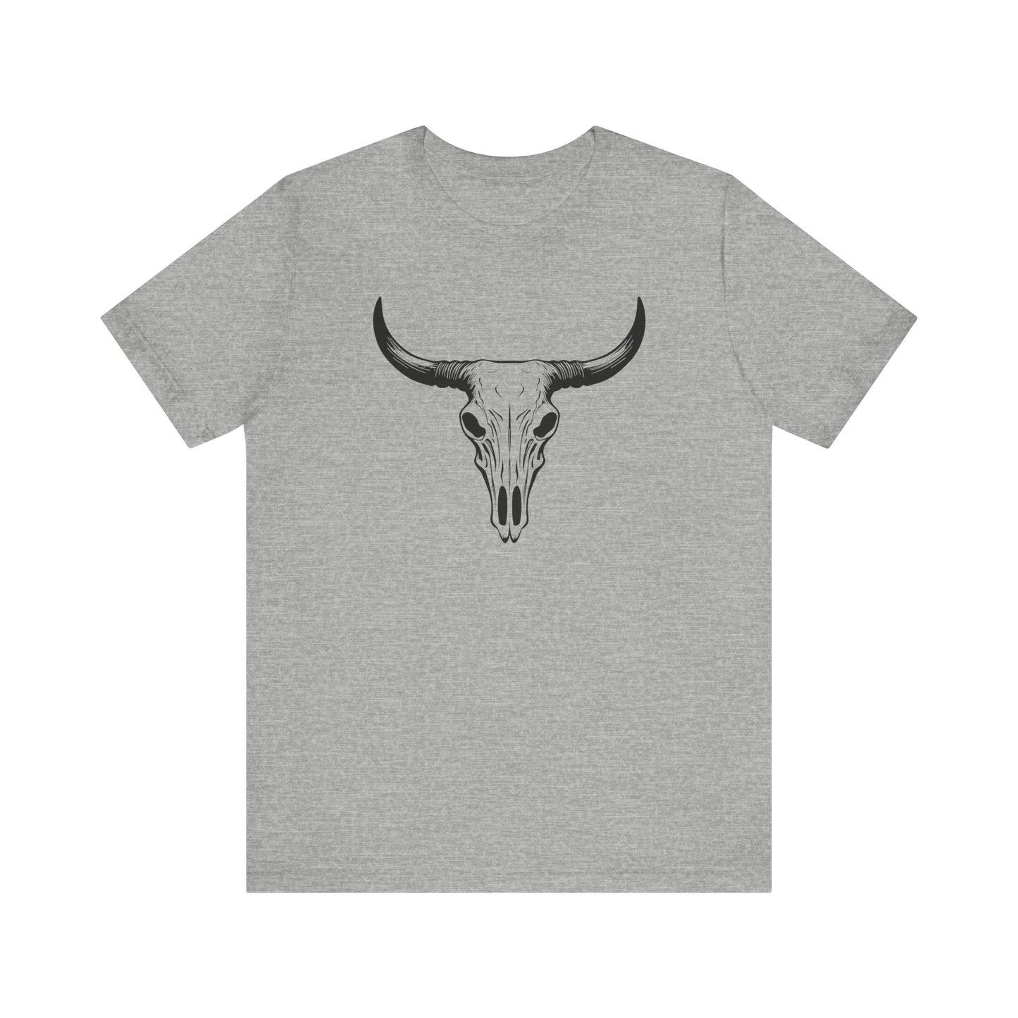 Bull Skull T-Shirt – Vintage Western Cowboy Tee | Country Rodeo Shirt for Men & Women