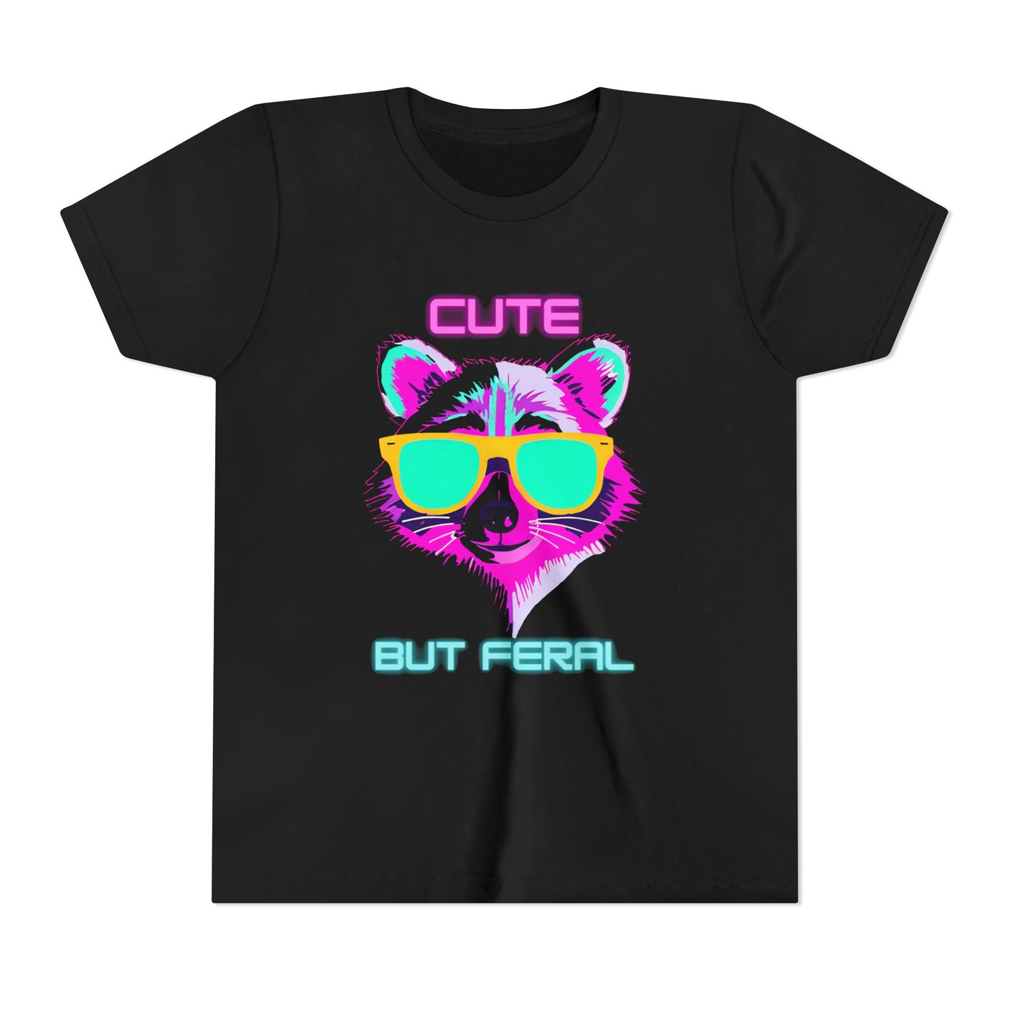 Kids Tee - Cute But Feral Youth Short Sleeve T-Shirt