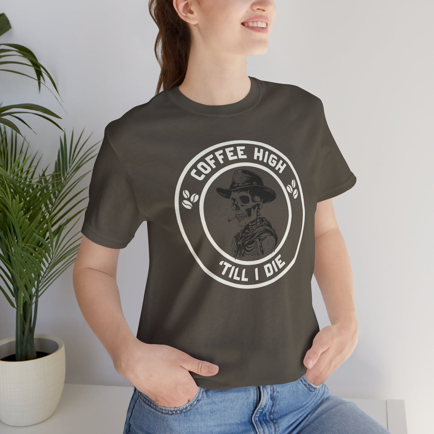 Coffee High Cowboy Unisex Tee