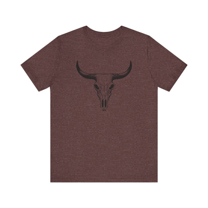 Bull Skull T-Shirt – Vintage Western Cowboy Tee | Country Rodeo Shirt for Men & Women