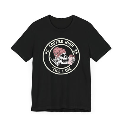 Coffee High Skully Unisex Tee