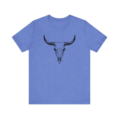 Bull Skull T-Shirt – Vintage Western Cowboy Tee | Country Rodeo Shirt for Men & Women