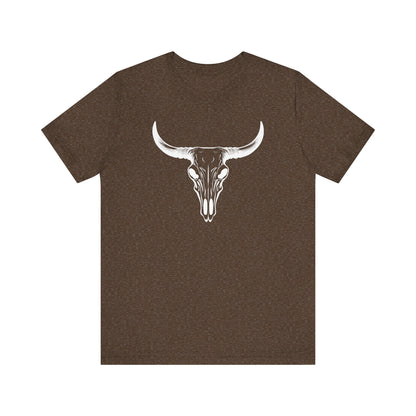 Bull Skull T-Shirt – Vintage Western Cowboy Tee | Country Rodeo Shirt for Men & Women