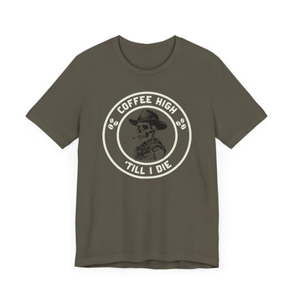 Coffee High Cowboy Unisex Tee