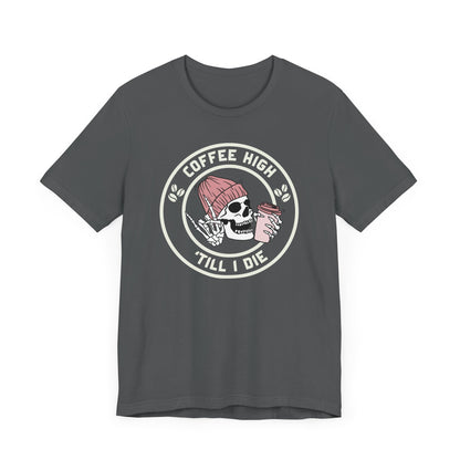 Coffee High Skully Unisex Tee