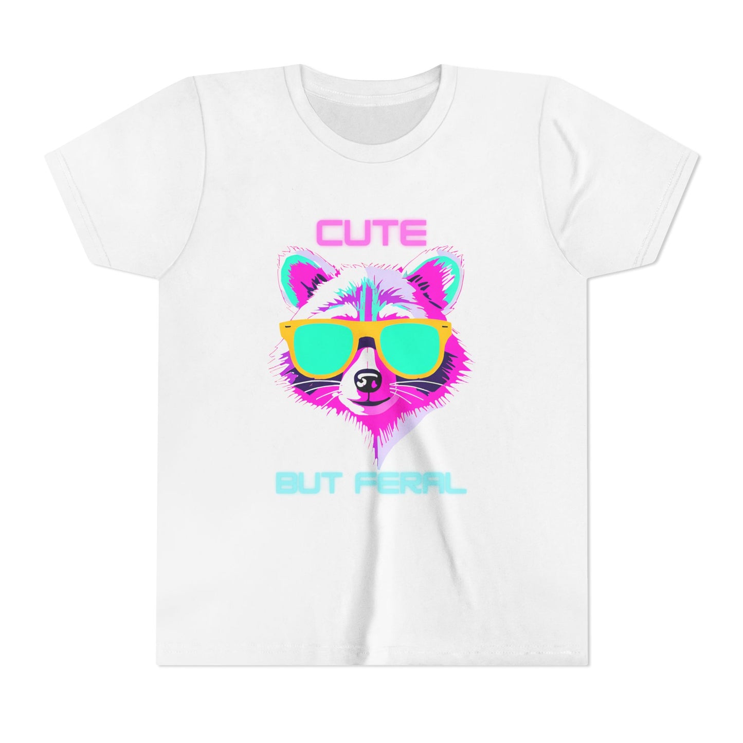 Kids Tee - Cute But Feral Youth Short Sleeve T-Shirt