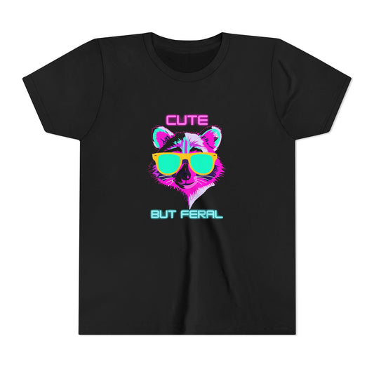 Kids Tee - Cute But Feral Youth Short Sleeve Tee