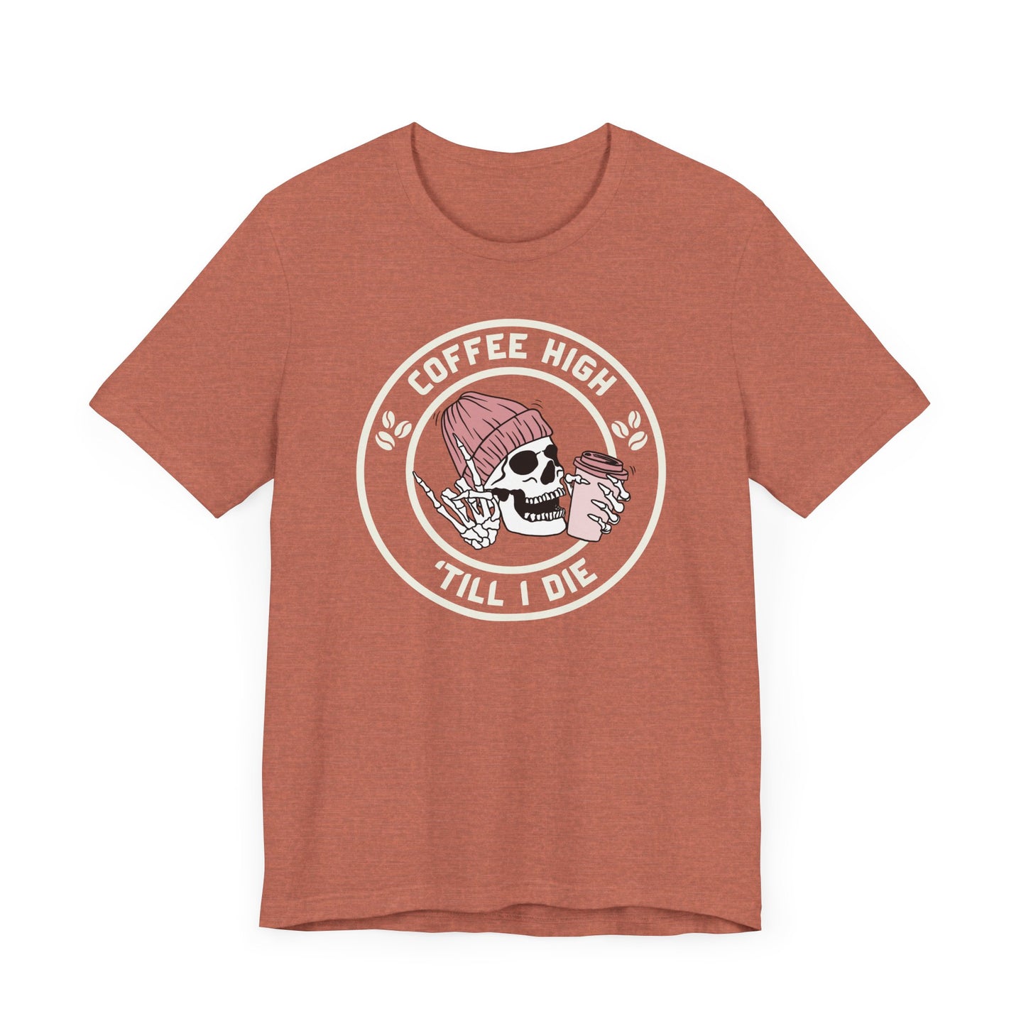 Coffee High Skully Unisex Tee