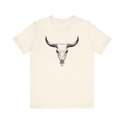 Bull Skull T-Shirt – Vintage Western Cowboy Tee | Country Rodeo Shirt for Men & Women