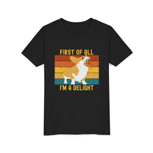 Kids Tee - Delightful Youth Short Sleeve T-Shirt