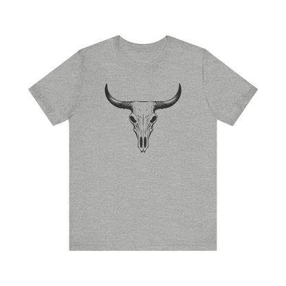 Bull Skull T-Shirt – Vintage Western Cowboy Tee | Country Rodeo Shirt for Men & Women