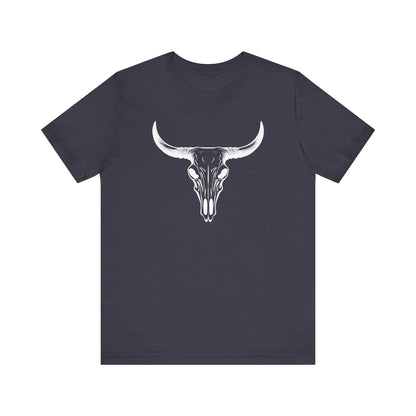 Bull Skull T-Shirt – Vintage Western Cowboy Tee | Country Rodeo Shirt for Men & Women
