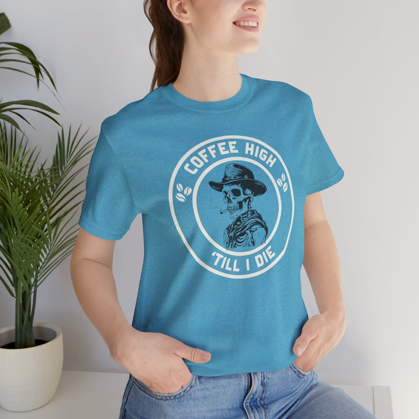 Coffee High Cowboy Unisex Tee